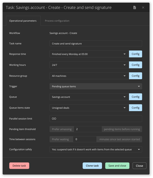 Task modal - Filled - (Dark)